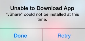 Unable to Download App Error